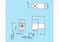 兼容EXG EPG 0B1B推拉自锁面板弯角式 PCB板接插座