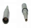 塑料連接器PRG 2-10針，14針1p 單定位帶彎管緩解的自由插座