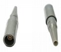 塑料连接器PRG 2-10针，14针1p 单定位带弯管缓解的自由插座