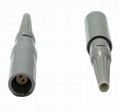 塑料连接器PRG 2-10针，14针1p 单定位带弯管缓解的自由插座
