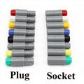 1P Medical Plastic Connector PAG PRG 1P Male Plug Free Socket Cable Connector