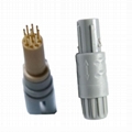 Plastic Connector PAG 2-10pin 14pin 1P Two Keying 80 Degree  Plug With Backnut