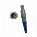 Plastic Connector PAG 1P Two Keying 60 Degree Push-Pull Plug With Bend Relief