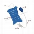 500ml重複使用輸液加壓袋增壓袋（藍色帶顯示器）網面醫用