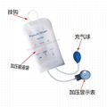 500ml reusable infusion pressure bag with pressure meter (white) mesh surface