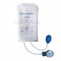 输血输液加压袋500ml重复使用输液加压袋带加压表（白色）网面