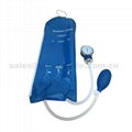 1000ml reusable infusion pressure bag with pressure gauge (blue) mesh surface