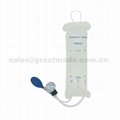 輸血輸液加壓袋1000ml重複使用輸液加壓袋帶加壓表（白色）網面