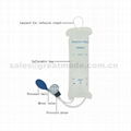 1000ml reusable infusion pressure bag with pressure meter (white) mesh surface