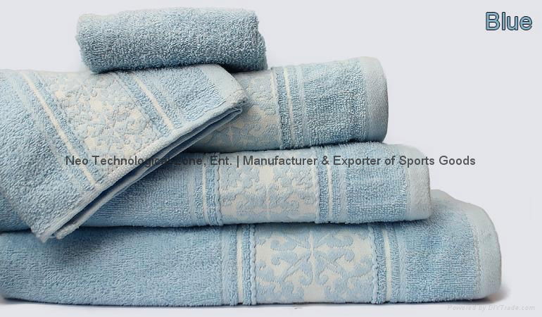 Fancy Bath Towels Set - 5pcs 2