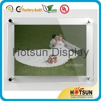 Acrylic wall mounted photo frame 2