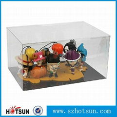 Clear Acrylic cartoon Characters display case 