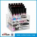 excellent quality 4 drawers clear acrylic makeup organizer 4