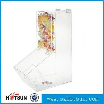 Wholesale Acrylic candy or cereal container, clear acrylic food dispenser