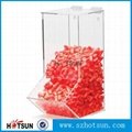 Wholesale Acrylic candy or cereal container, clear acrylic food dispenser 2