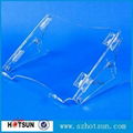 clear acrylic laptop stand folding, perspex laptop stand 2