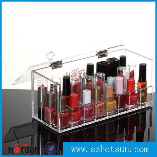 desktop acrylic nail polish holder, perspex nail polish display stand