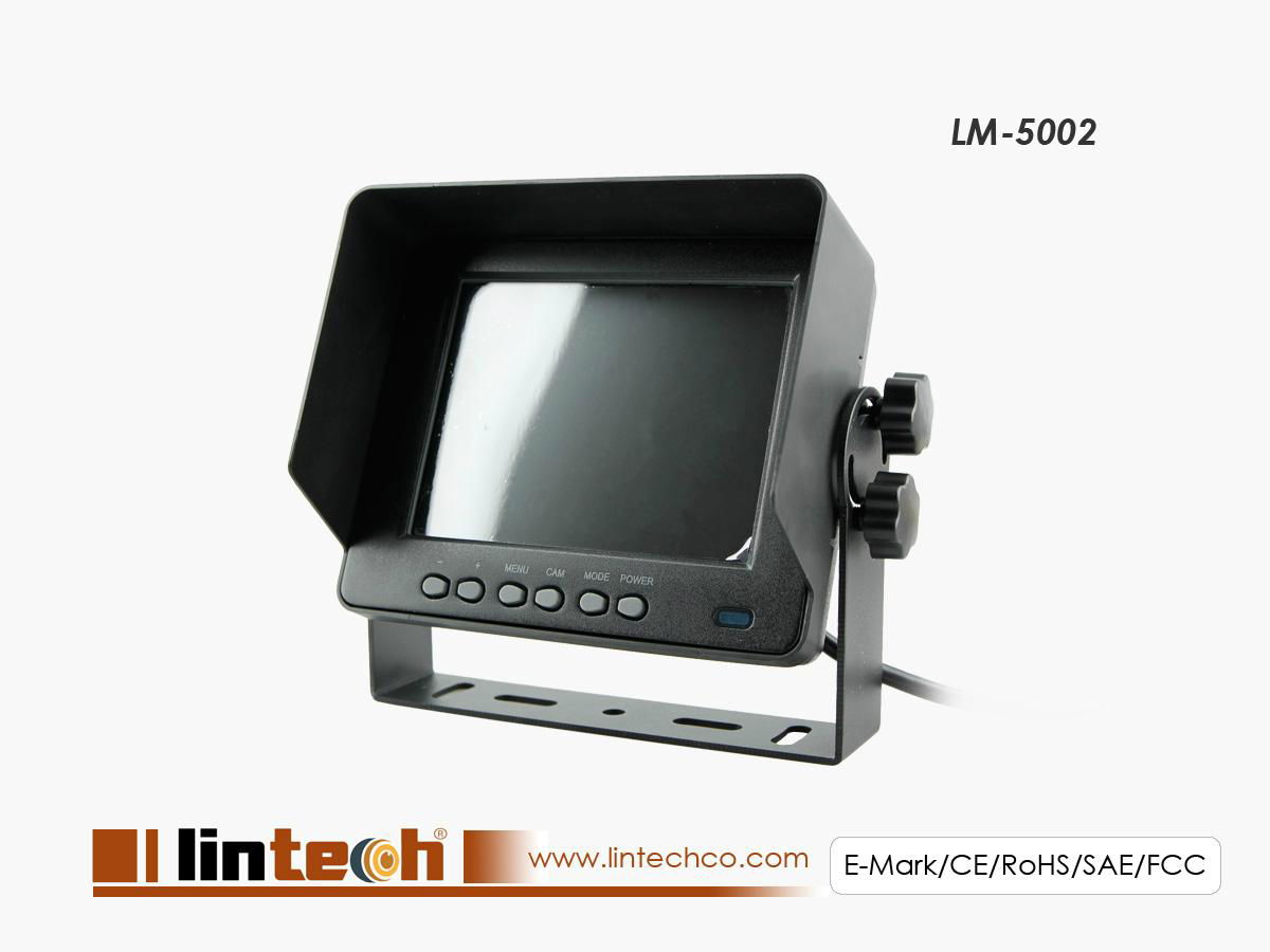 LM-5002 IP69K Waterproof 5 Inch LCD Car Monitor For Vehicle Outdoor 3