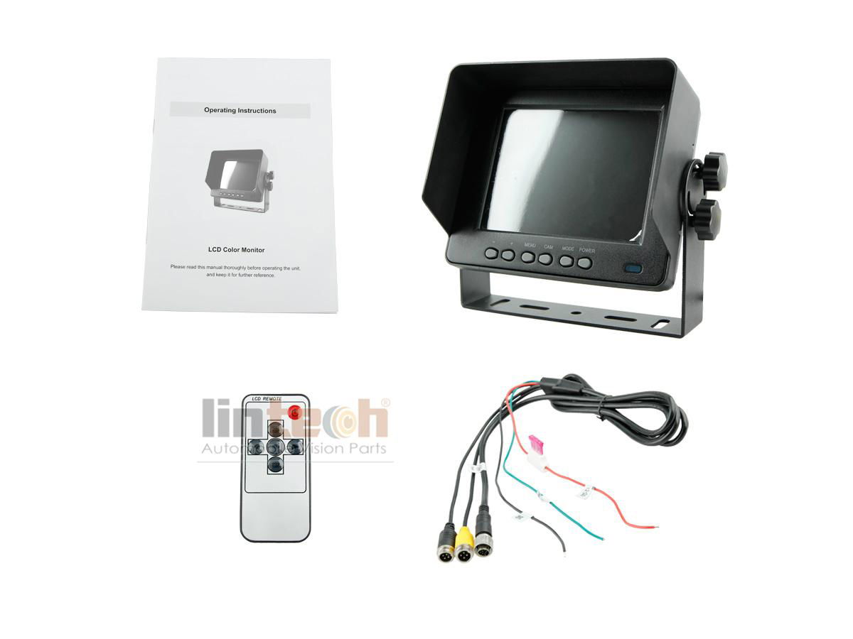 LM-5002 IP69K Waterproof 5 Inch LCD Car Monitor For Vehicle Outdoor 5