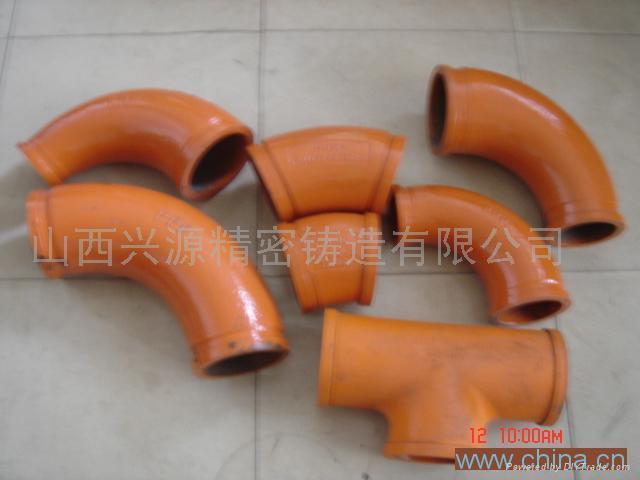 DN125mm*R275*90De concrete pump elbow 5