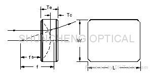 Plano concave cylindrical lens 2