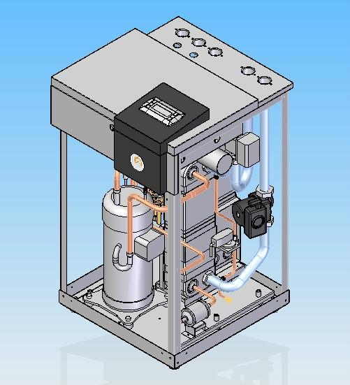 Geothermal heat pump 10KW GS10 3