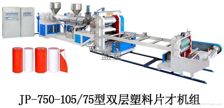 Double layer sheet extruder 