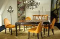 Dining Table & Top Quality Leather Dining Chair - JL&C Furniture 1