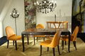 Dining Table & Top Quality Leather Dining Chair - JL&C Furniture