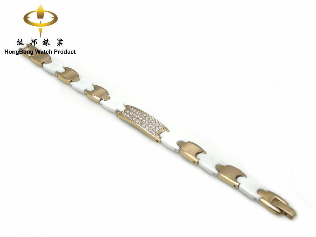 Tungsten steel & Ceramic Bracelet(Tu24ME30-R1-Cw) 2