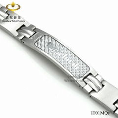 Titanium Bracelet with NSE chip (iT01MQs)