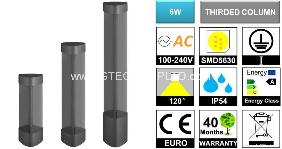 6W LED BOLLARD [THIRDED PANEL]