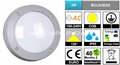 IP65 3W COB LED Bulkhead Light 1