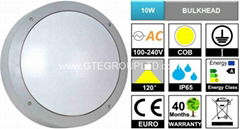 IP65 10W COB LED Bulkhead Light