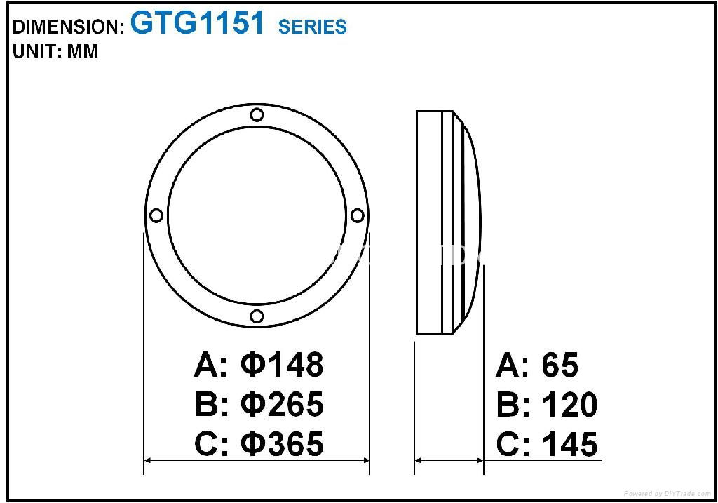 IP65 3W COB LED Bulkhead Light 2