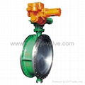 Electric Resilient Metal-Sealing and Tetrafluorin Sealing Butterfly Valve 1