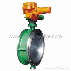 Electric Resilient Metal-Sealing and Tetrafluorin Sealing Butterfly Valve