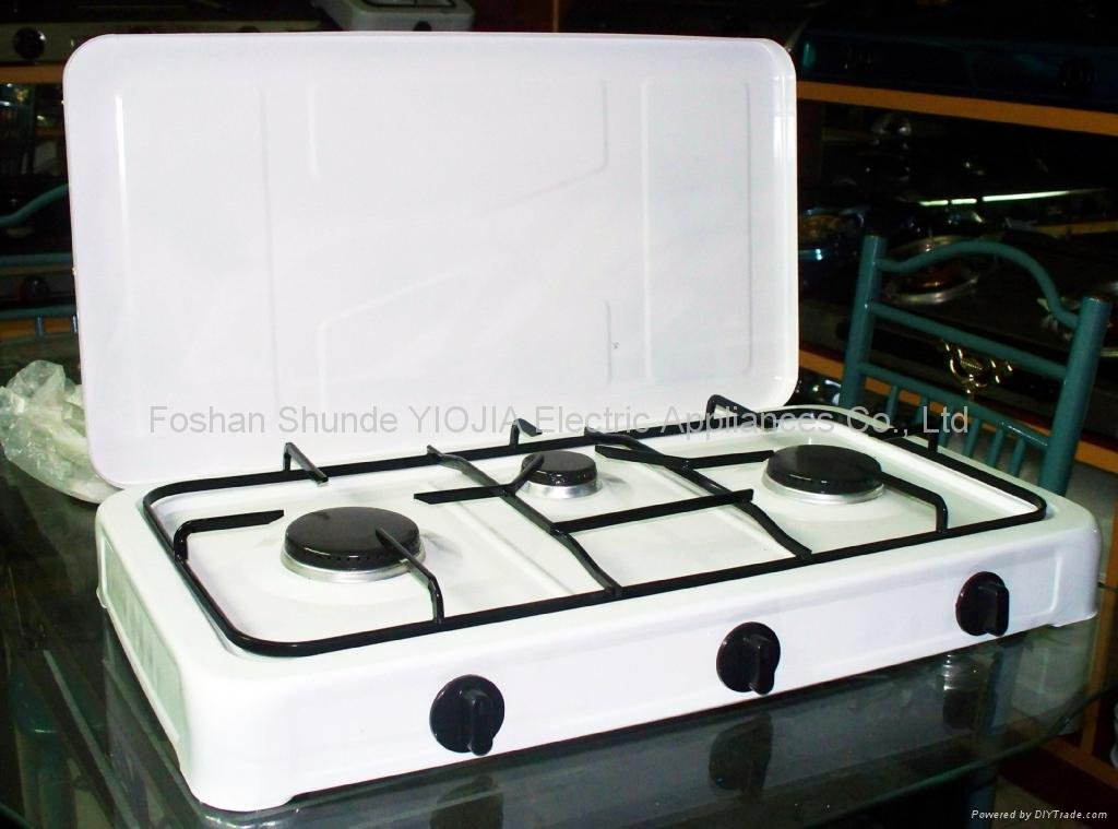 Gas stove with cover 5
