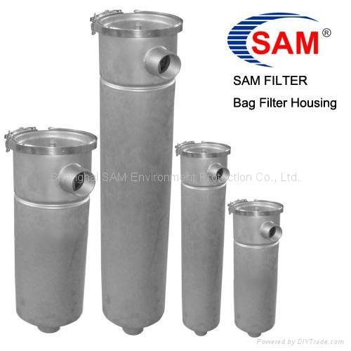 Bag filter housing