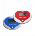 Multifunctional  heart shape pedometer 5