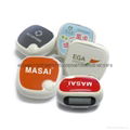 Apple shape single function pedometer 1