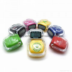 Acrylic time&stopwatch pedometer