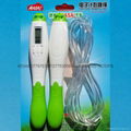 Three button electronic jump rope