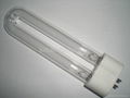 Germicidal Ultraviolet HIGH OZONE QUARTZ UVC LAMP 15W G10q 1