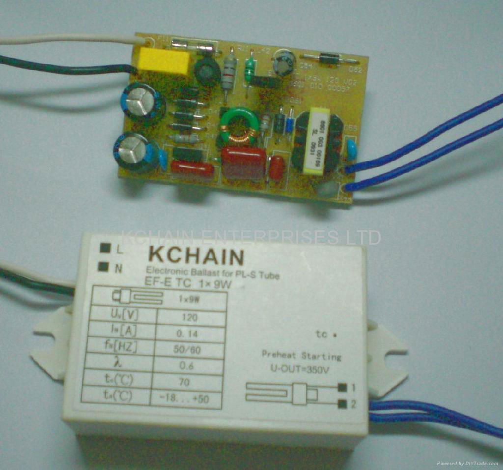 9W ELECTRONIC BALLAST FOR PL UV LAMP
