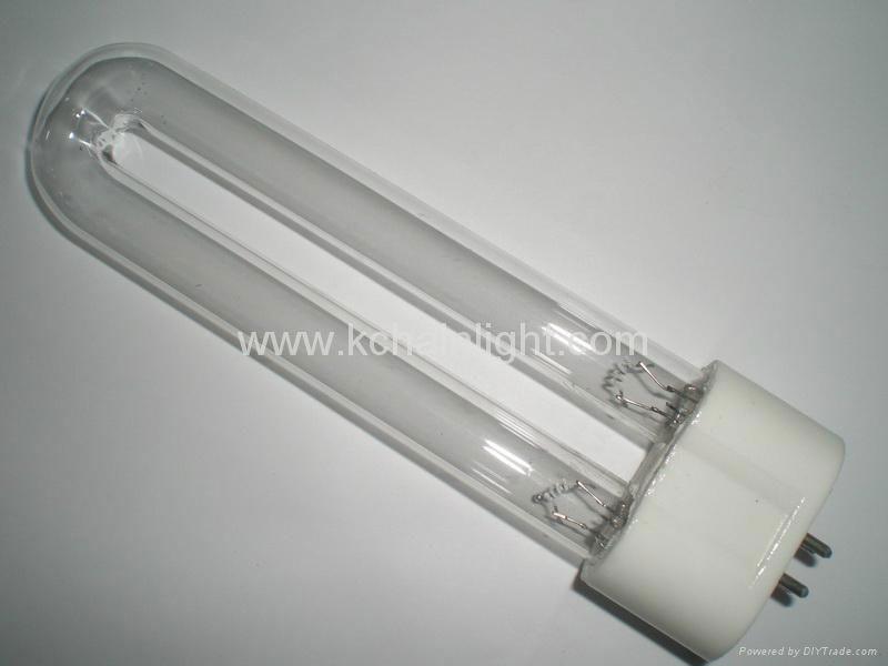 Germicidal Ultraviolet HIGH OZONE QUARTZ UVC LAMP 15W G10q