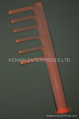 COMB W/SPIRAL STICK HIgh Frenquency Electrode 2