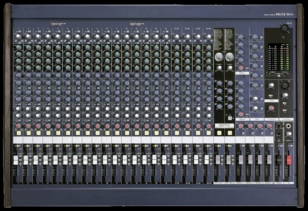 24 Input 14 Bus Mixer with DSP Effects MG24/14FX audio mixer 