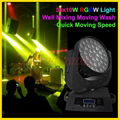 Good color mixing 36x10W RGBW 4in1 moving wash in stage for show or disco 