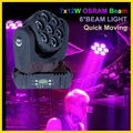 7x15W OSRAM RGBW Quad-color led moving wash beam dj club light